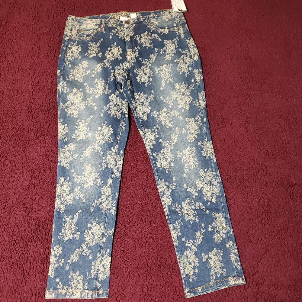 Style & Co. Black Curvy Skinny Ankle Mid Rise Jean Women Sz8 new with tags